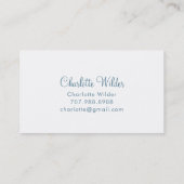 スクリプトシグネチャーパーソナライズされたビーフローラ コーリングカード (裏面)