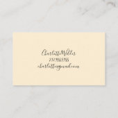 スクリプトシグネチャーパーソナライズされたビー コーリングカード (裏面)