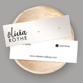 スクリプトシャンパン金ゴールドグラデーションスタッドイヤリングミニ スキニー名刺