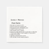 スクリプトシンプルおもしろいファクト結婚のナプキン スタンダードカクテルナプキン (正面)