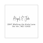 スクリプトシンプルの名前とアドレス ラバースタンプ (インプリント)