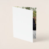 スクリプトシンプルの新しいサンキューカード 箔カード (正面)