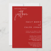 スクリプトジャストラブレッド親密結婚の裁判所 招待状 (正面)