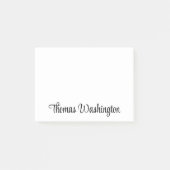 スクリプトスタイリッシュモノグラム名 ポストイット (正面)