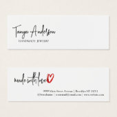 スクリプトスタイリッシュ作成ラブハートイヤリング表示 (正面&裏面)