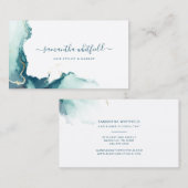 スクリプトスタイリッシュ大理石ゲート抽象芸術パターン 名刺 (正面/裏面)