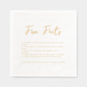 スクリプトスタイリッシュ | おもしろい結婚の 箔ナプキン (正面)