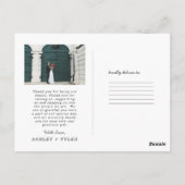 スクリプトスタイリッシュ |結婚さんの写真 ポストカード (裏面)