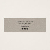 スクリプトスタッドイヤリングクラフト表示カード (裏面)