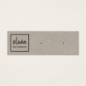 スクリプトスタッドイヤリングクラフト表示カード (正面)