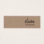 スクリプトスタッドイヤリングタンクラフト表示カード (正面)