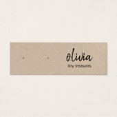 スクリプトスタッドイヤリングタンクラフト表示カード (正面)