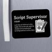 スクリプトスーパーバイザ定義 – フィルム3" x 4" Flex マグネット