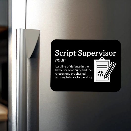 スクリプトスーパーバイザ定義 – フィルム3" x 4" Flex マグネット
