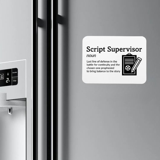 スクリプトスーパーバイザ定義 – ムービー3" x 4" Flex マグネット