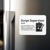 スクリプトスーパーバイザ定義 – ムービー3" x 4" Flex マグネット