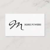 スクリプトタイプモノグラム 予約カード (正面)