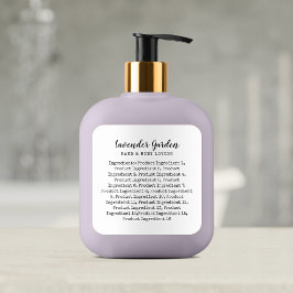 スクリプトタイプライターの材料リスト製品ラベル スクエアシール