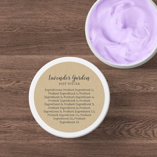 スクリプトタイプライターの材料リストKraftラベル ラウンドシール