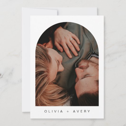 スクリプトタイポグラフィ婚約した: 招待状 (裏面)