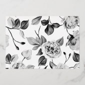 スクリプトタイポグラフィ院発表フォトカード 箔招待状 (裏面)