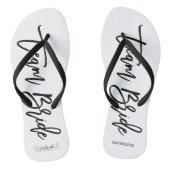 スクリプトタイポグラフィ「チームブライド」 ビーチサンダル (ソール)