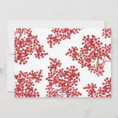 スクリプトハッピーホリデーズレッドベリーフォトカード シーズンカード (裏面)