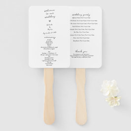 スクリプトハンド書タイポグラフィ結婚式 プログラム ハンドファン