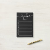 スクリプトハートブラックノートをリストするには ポストイット (デスク上)