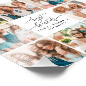 スクリプトハートモダンの数々の写真の最高の友人 フォトプリント            (角)