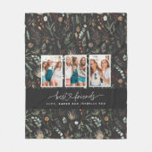 スクリプトハートモダンの数々の写真の最高の友人 フリースブランケット (正面)