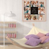 スクリプトハートモダンの数々の写真の最高の友人 ポスター