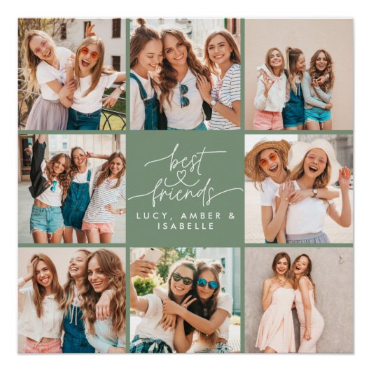 スクリプトハートモダンス写真の友最高の人数々の。 ポスター (正面)