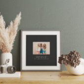 スクリプトハートモダン可愛い最高の写真友達 ポスター