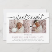 スクリプトハートリンク静かナイトフォトコラージュ シーズンカード (正面)