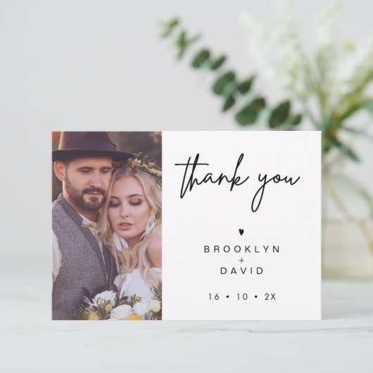 スクリプトハート結婚のサンキューカード 招待状 (スタンド正面)