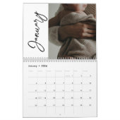 スクリプトパーソナライズされたを使用した写真カレンダー カレンダー (1月 2026)