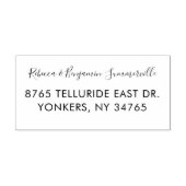 スクリプトパーソナライズされたカップル差出人住所 ラバースタンプ (インプリント)