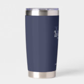 スクリプトパーソナライズされたモノグラムと名前Groomsmen 保温保冷タンブラー (正面)