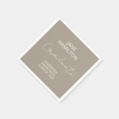 スクリプトパーソナライズされた卒業パーティ紙 スタンダードカクテルナプキン (角)