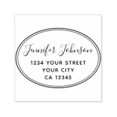 スクリプトパーソナライズされた名差出人住所 セルフインキングスタンプ (デザイン)