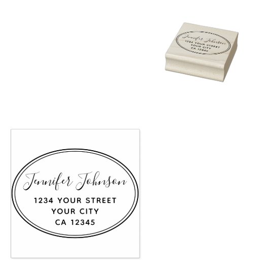 スクリプトパーソナライズされた名差出人住所 ラバースタンプ (押印)