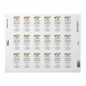 スクリプトパーソナライズされた手作りバニラ抽出ラベル ラベル (フルシート)