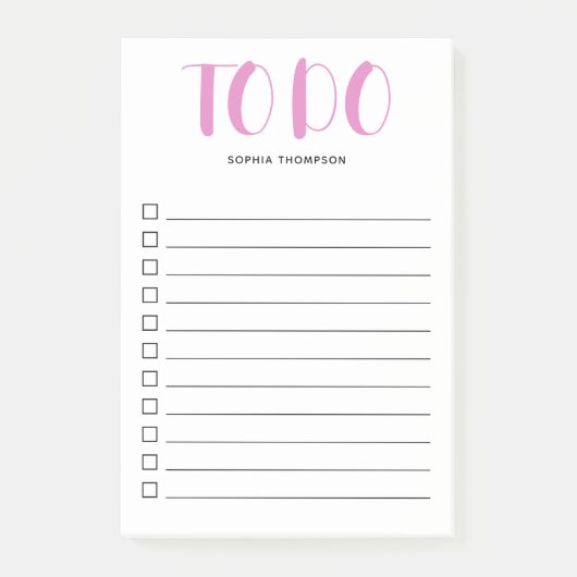 スクリプトピンクはっきりしたノートを一覧表示するには ポストイット (正面)