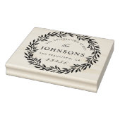 スクリプトファミリー名差出人住所植物学リース ラバースタンプ (スタンプ)