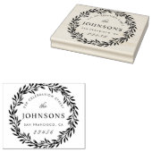 スクリプトファミリー名差出人住所植物学リース ラバースタンプ (押印)