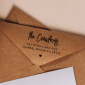 スクリプトファミリ名エレガントハート差出人住所 ラバースタンプ