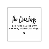 スクリプトファミリ名エレガントハート差出人住所 ラバースタンプ (インプリント)