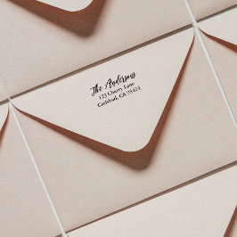 スクリプトファミリ名差出人住所 セルフインキングスタンプ