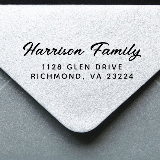 スクリプトファミリ名差出人住所 セルフインキングスタンプ